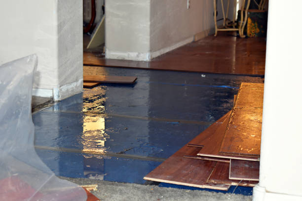 Professional Water Extraction technician working in Russellville, MO